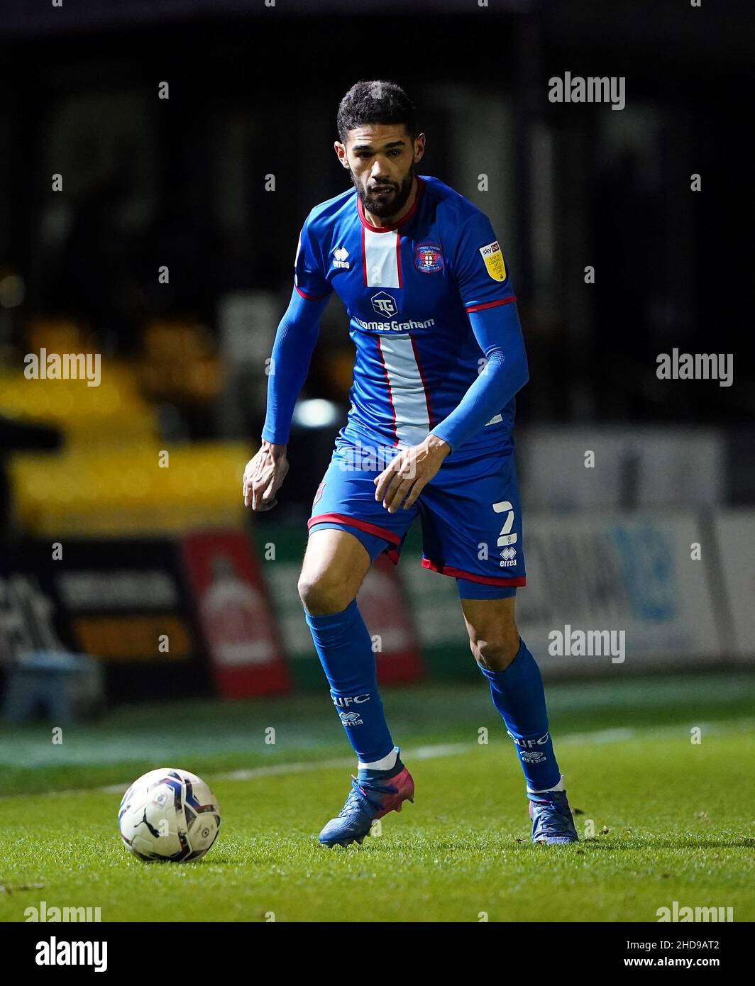 Carlisle United's Kelvin Mellor during the Papa John's Trophy round of sixteen match at the EnviroVent Stadium, Harrogate. Picture date: Tuesday January 4, 2022. Stock Photo