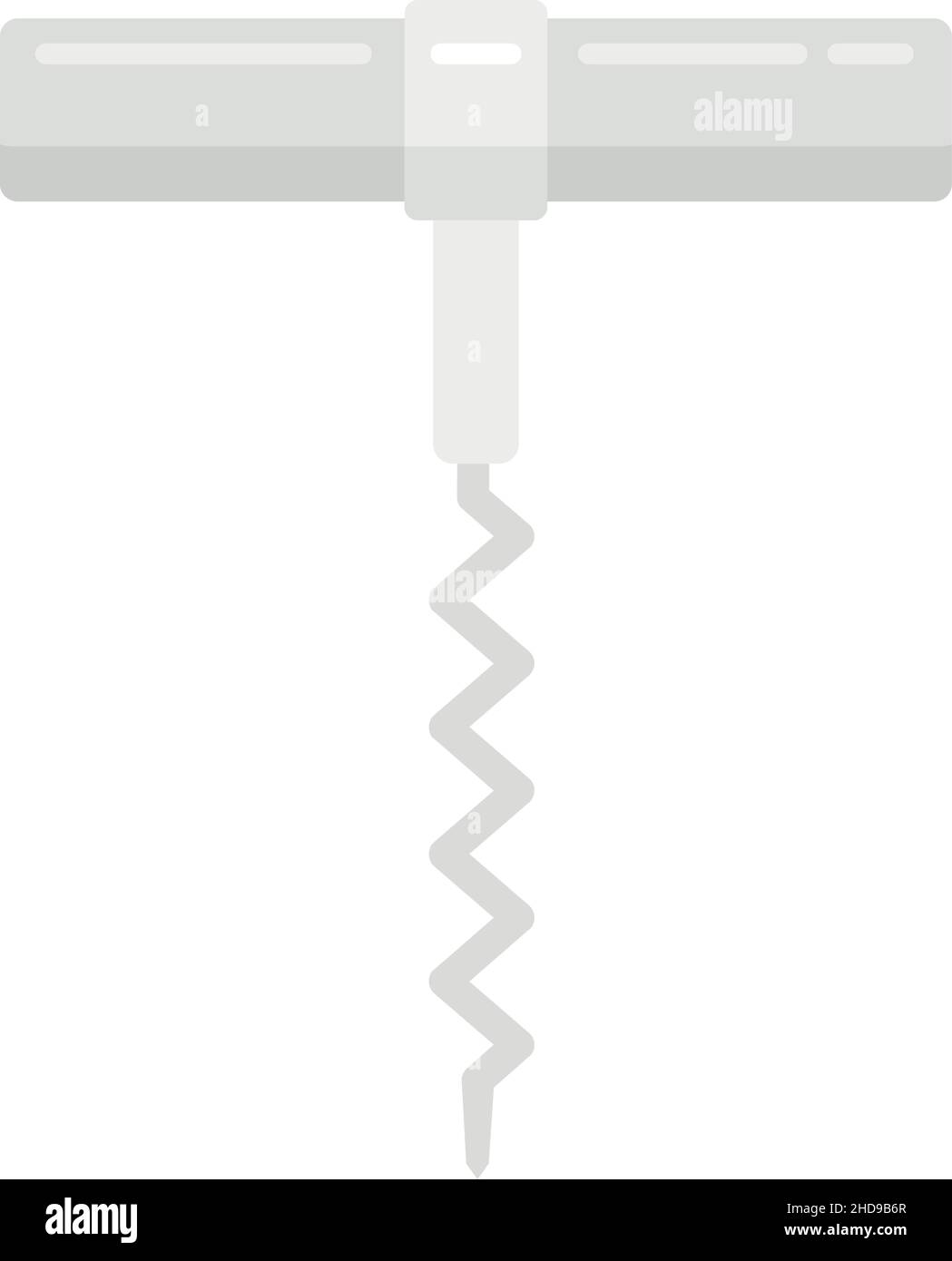 Corkscrew icon. Flat illustration of corkscrew vector icon isolated on ...
