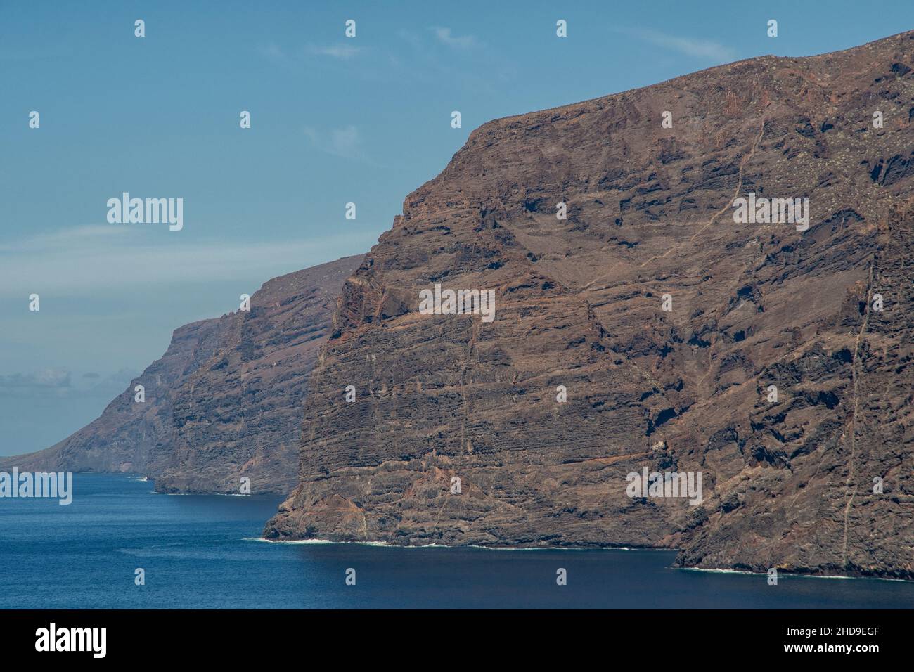 The Los Gigantes cliffs on the Canary Island of Tenerife Stock Photo