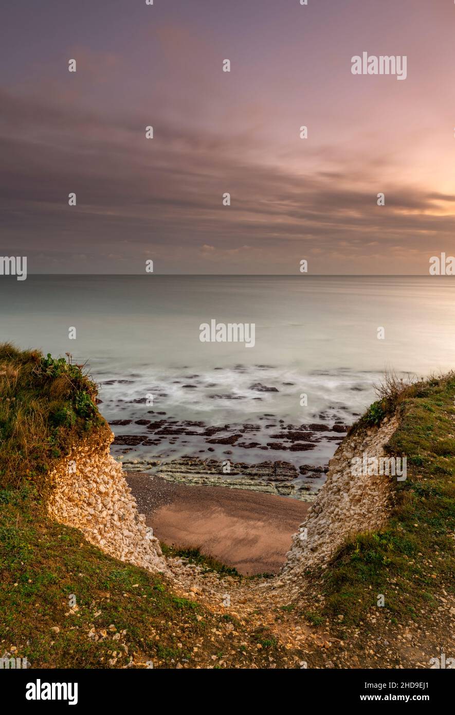 Views of clifftop erosion uk hi-res stock photography and images - Alamy
