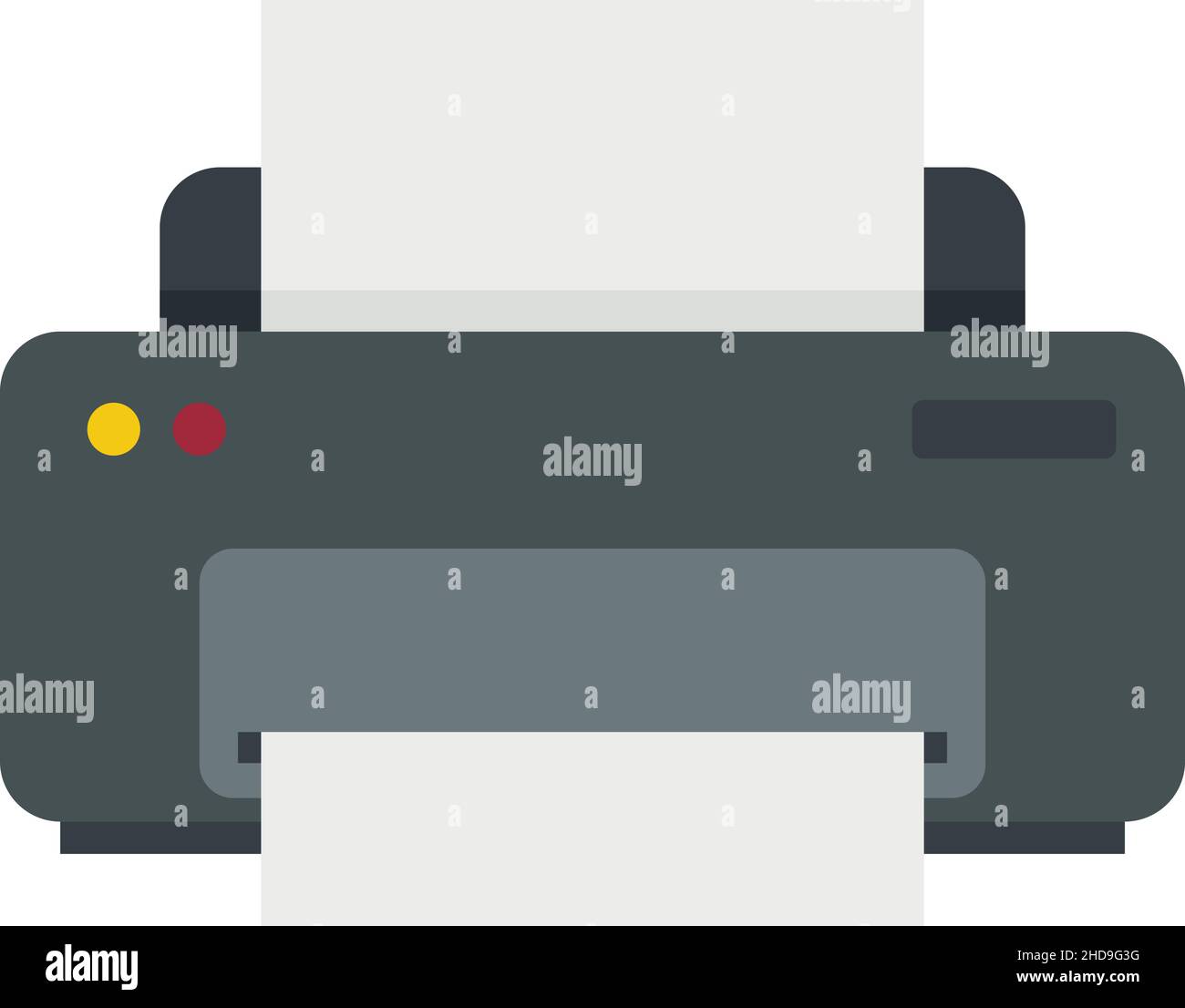 Office manager printer icon. Flat illustration of office manager ...