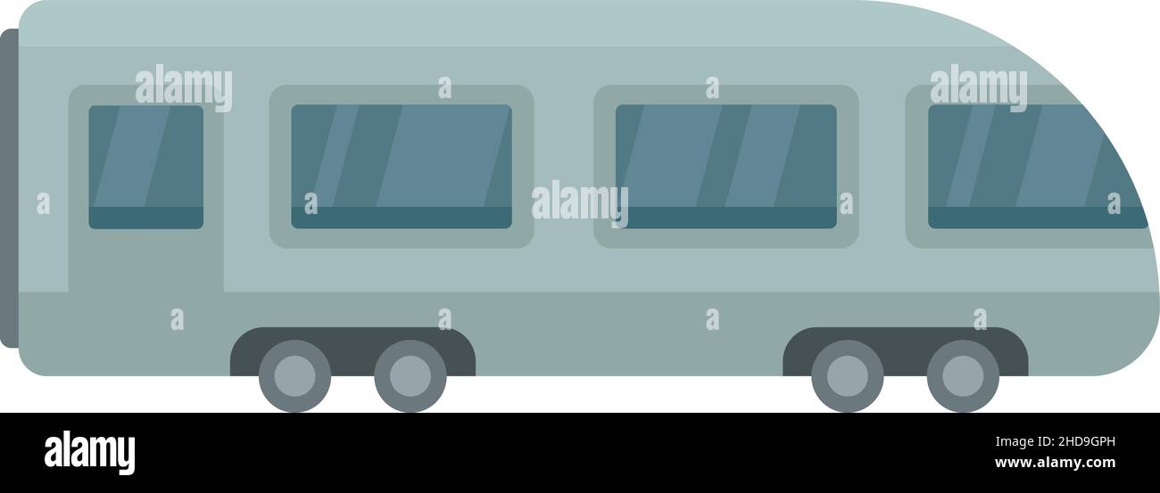 Electric train icon. Flat illustration of Electric train vector icon ...