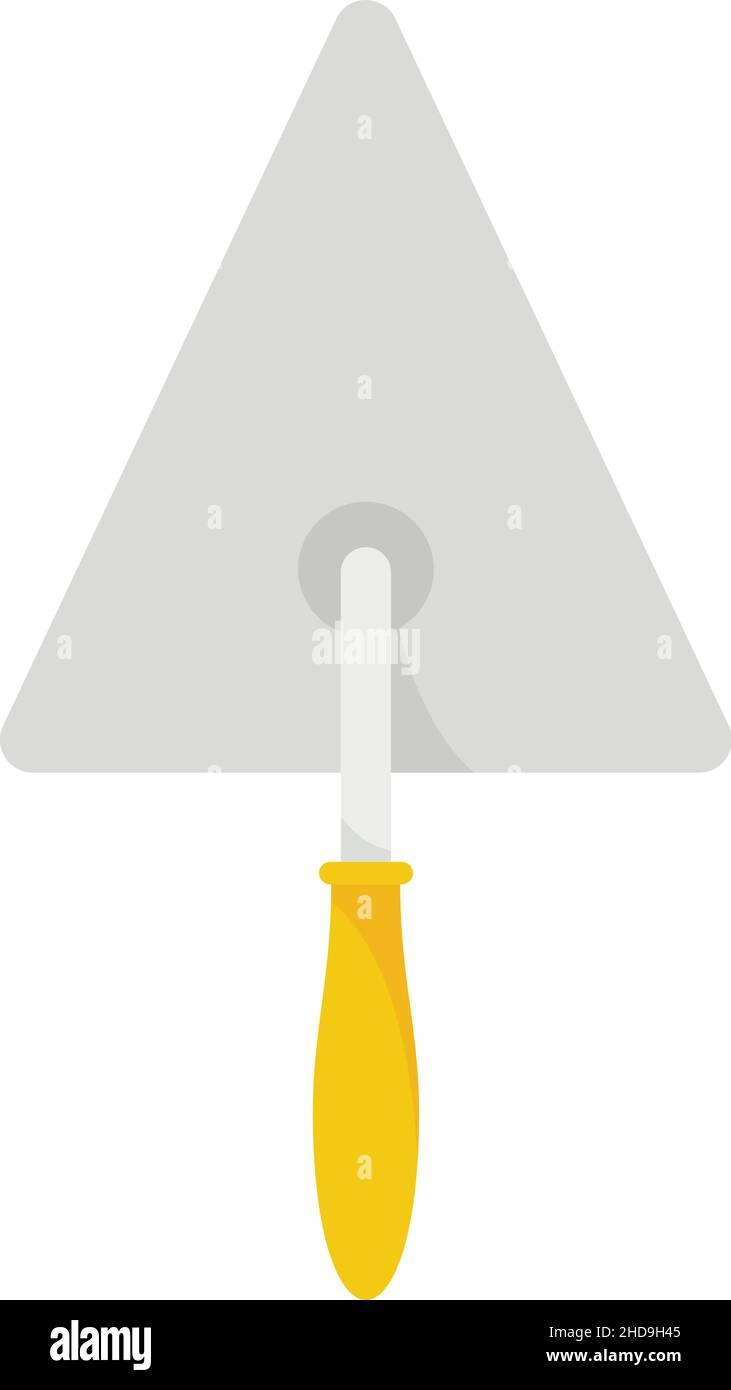 Putty knife hand icon. Flat illustration of putty knife hand vector ...