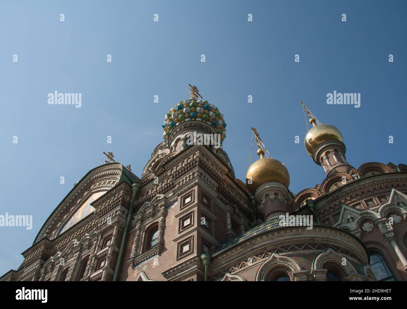 Church of the Saviour on Holy Blood, St Petersburg, Russia.   Also known as Saviour on Spilled Blood. Stock Photo