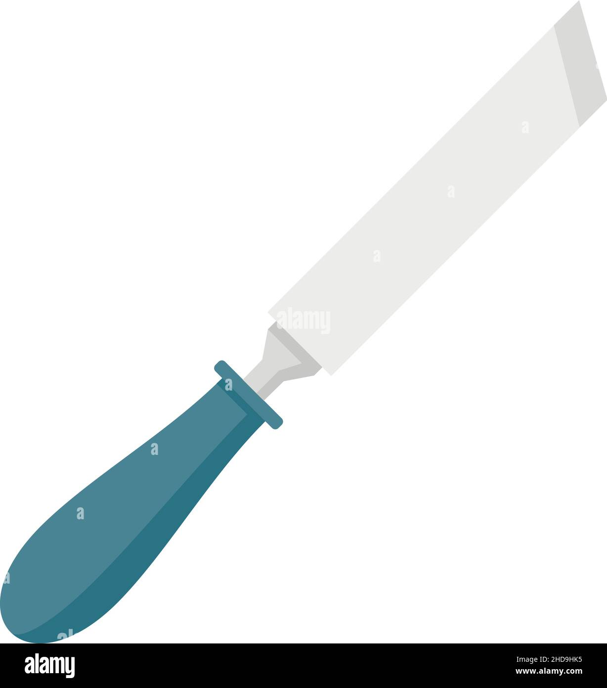 Chisel craft icon. Flat illustration of chisel craft vector icon ...