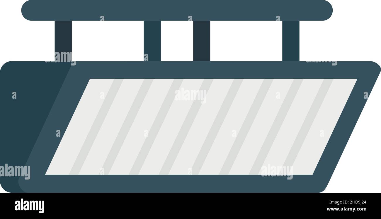Tv led light icon. Flat illustration of tv led light vector icon ...