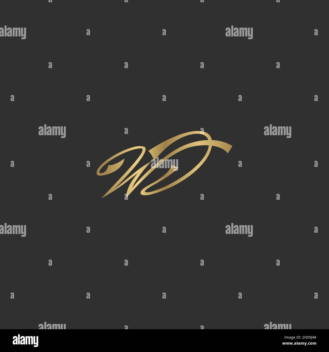 Alphabet letters Initials Monogram logo DW, WD, W and D Stock Vector ...