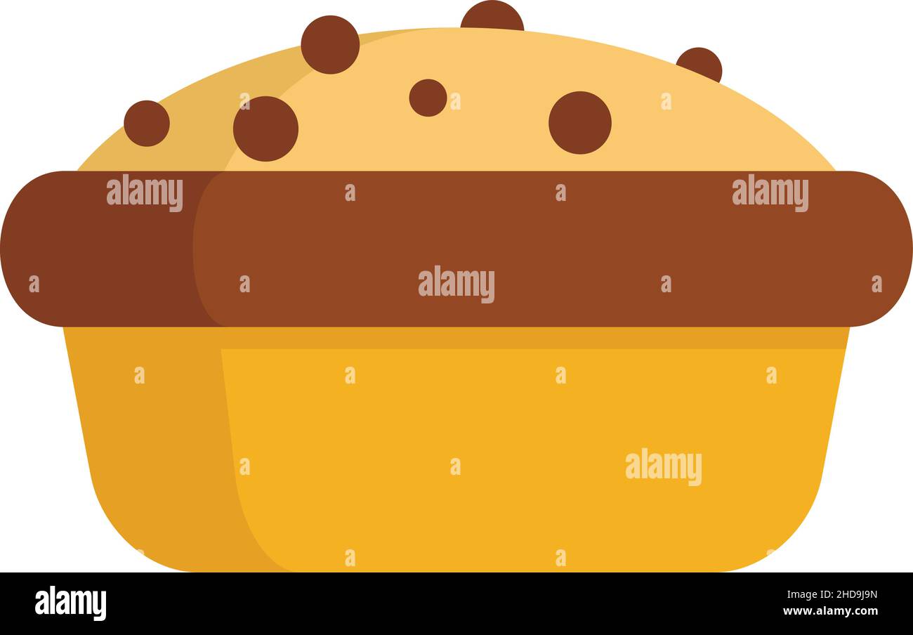 Apple cake icon. Flat illustration of apple cake vector icon isolated ...