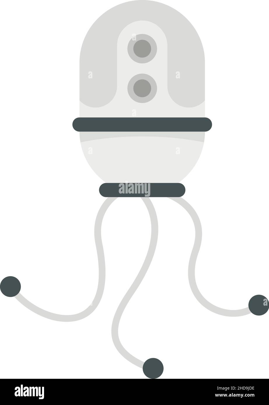 Nano robot icon. Flat illustration of nano robot vector icon isolated ...