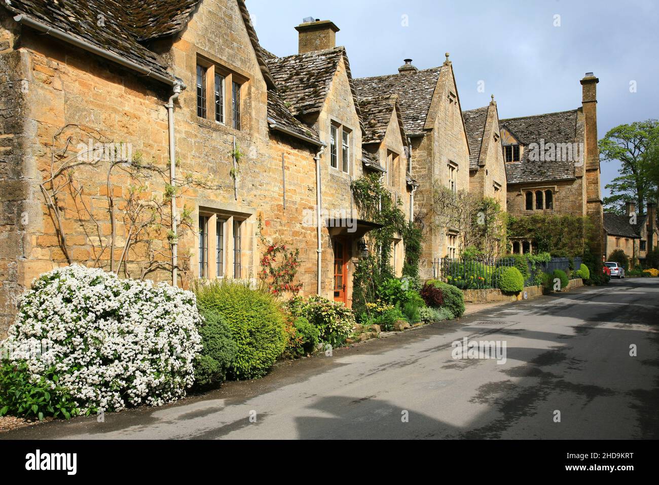 Stanton Village street view Stock Photo Alamy