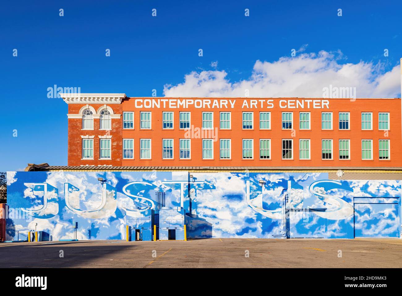 Louisiana, DEC 24 2021 - Sunny view of the Contemporary Arts Center Stock Photo