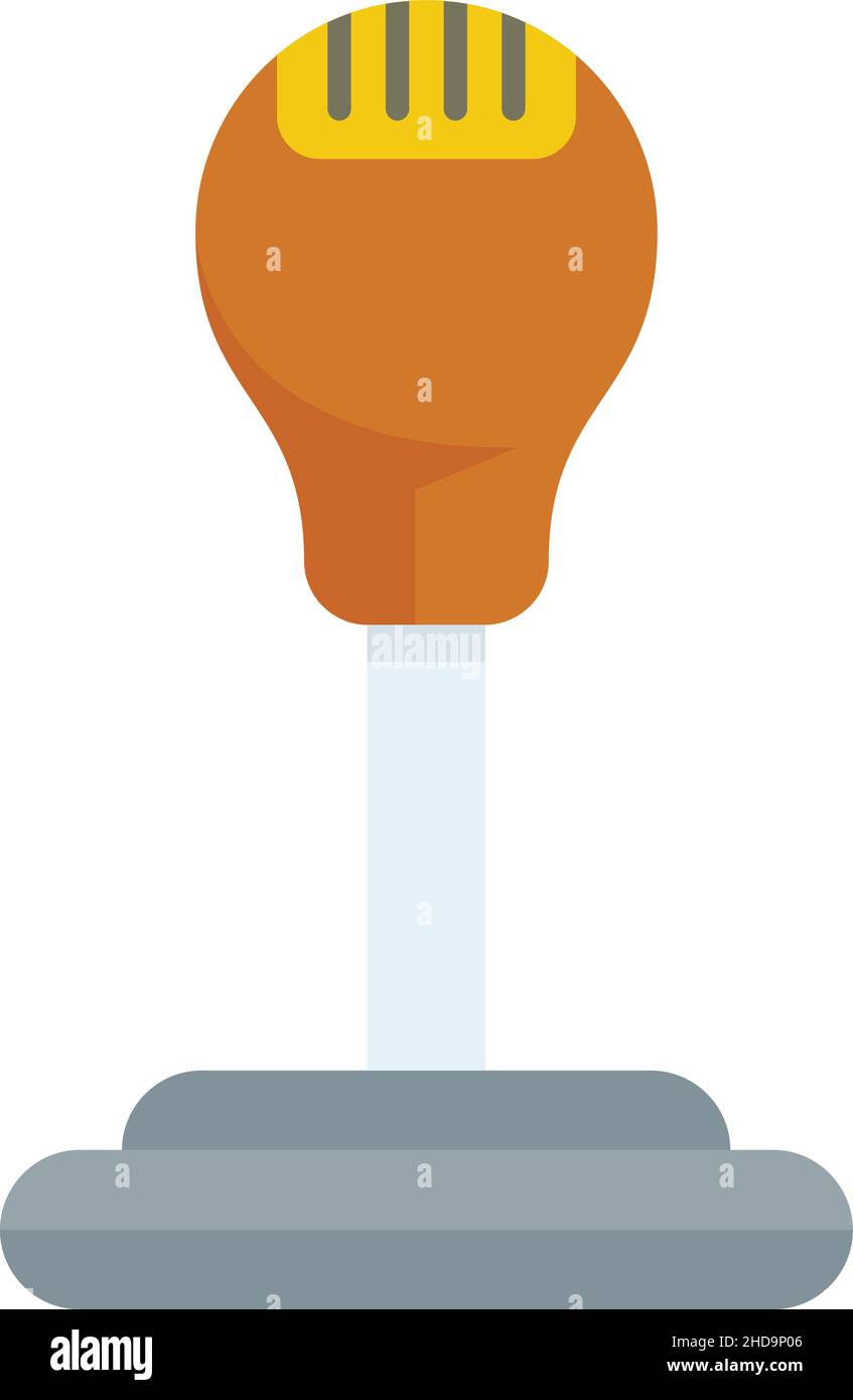 Car gearbox icon. Flat illustration of car gearbox vector icon isolated ...