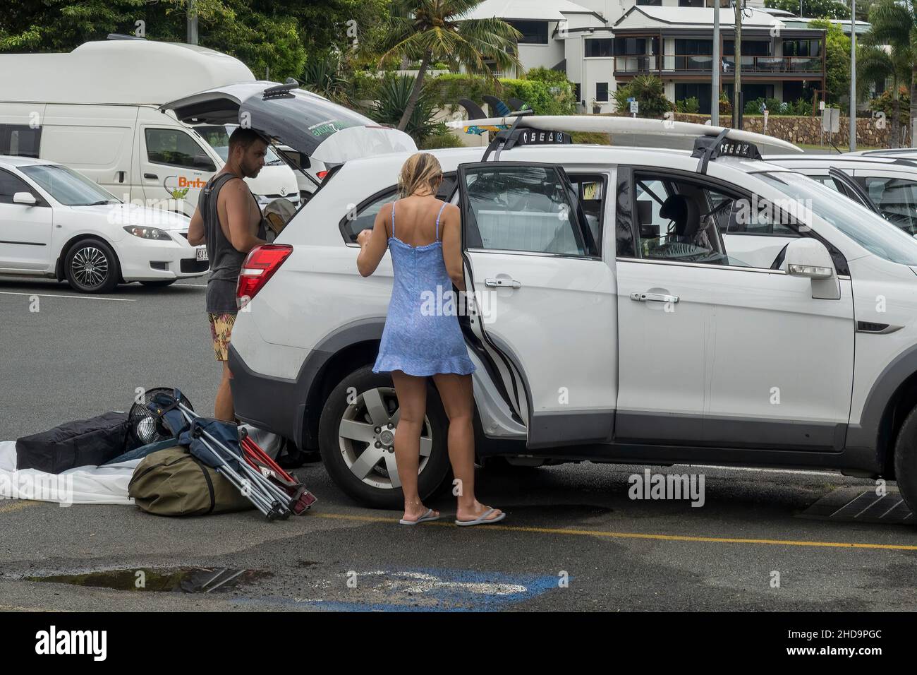 Airlie Beach, Queensland, Australia January 2022 Holidaymakers