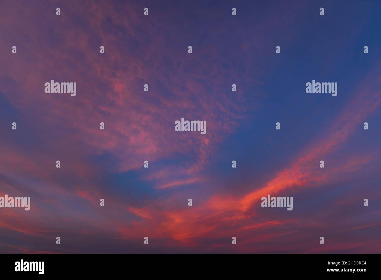 Beautiful background of sky with clouds at sunset Stock Photo - Alamy