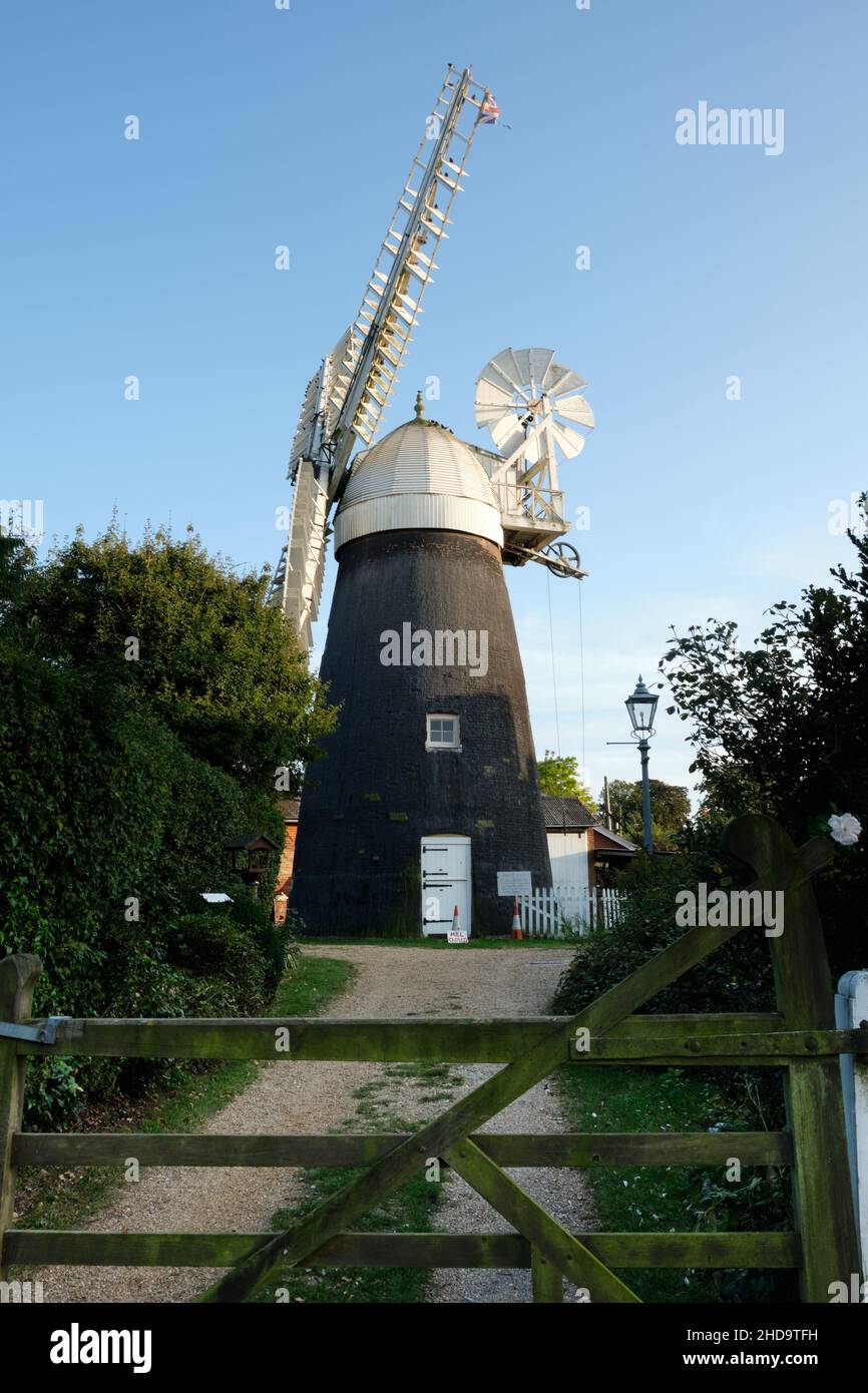 Bardwell  Windmill Suffolk Stock Photo