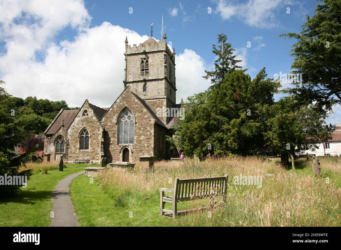 St Lawrence Church in Church Stretton Stock Photo Alamy