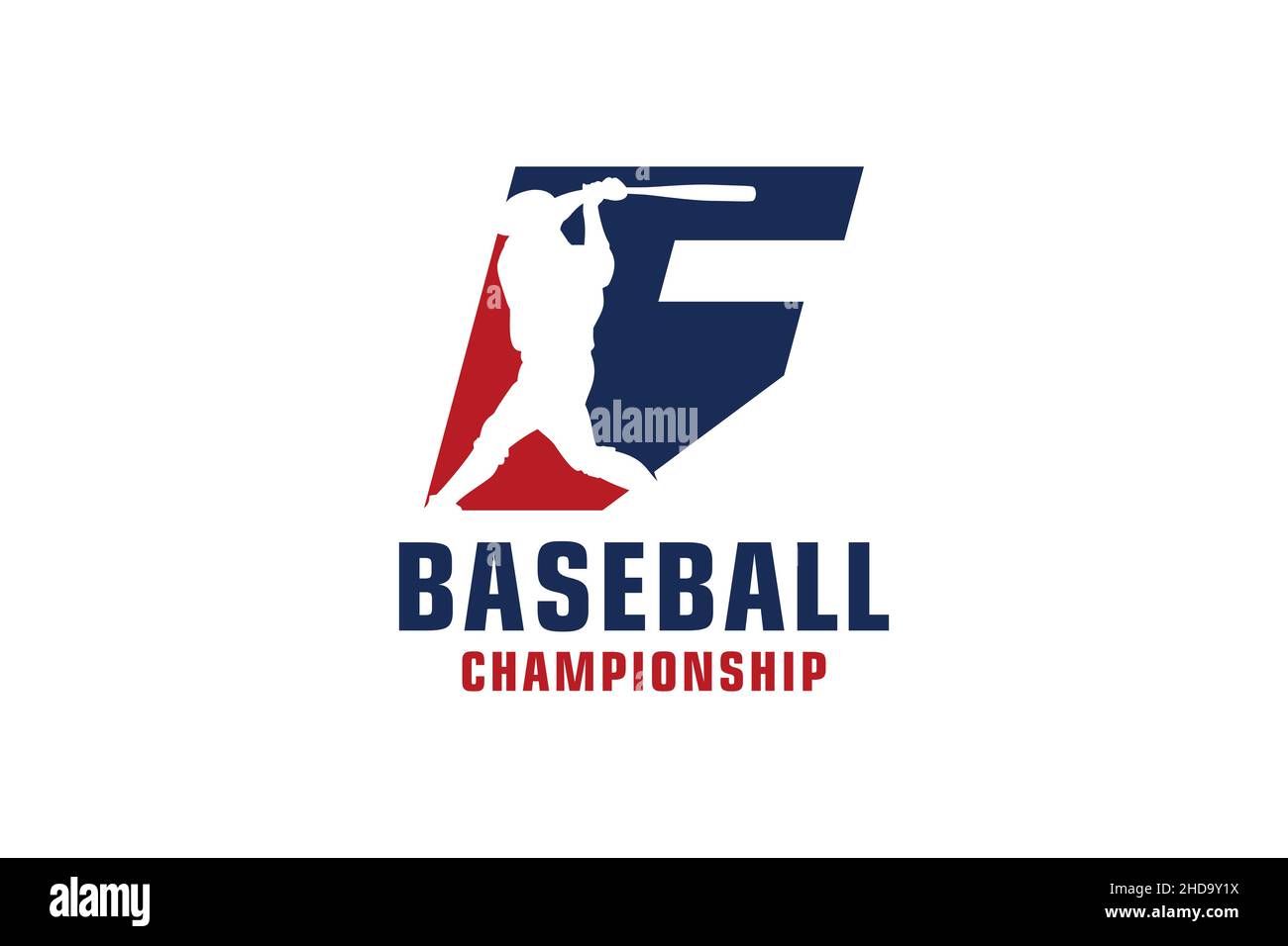 Letter F with Baseball Logo Design. Vector Design Template Elements for ...