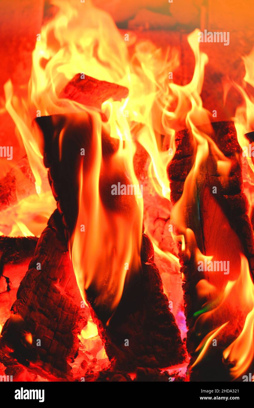 flame. Fire and flames Sparks and flames closeup. Multicolored flame