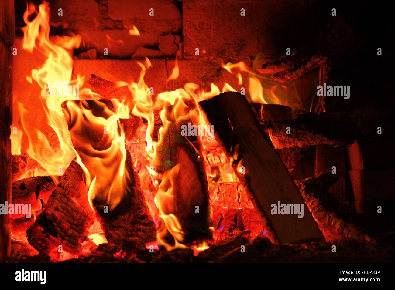 flame. Fire and flames Sparks and flames . Fireplace with logs and ...
