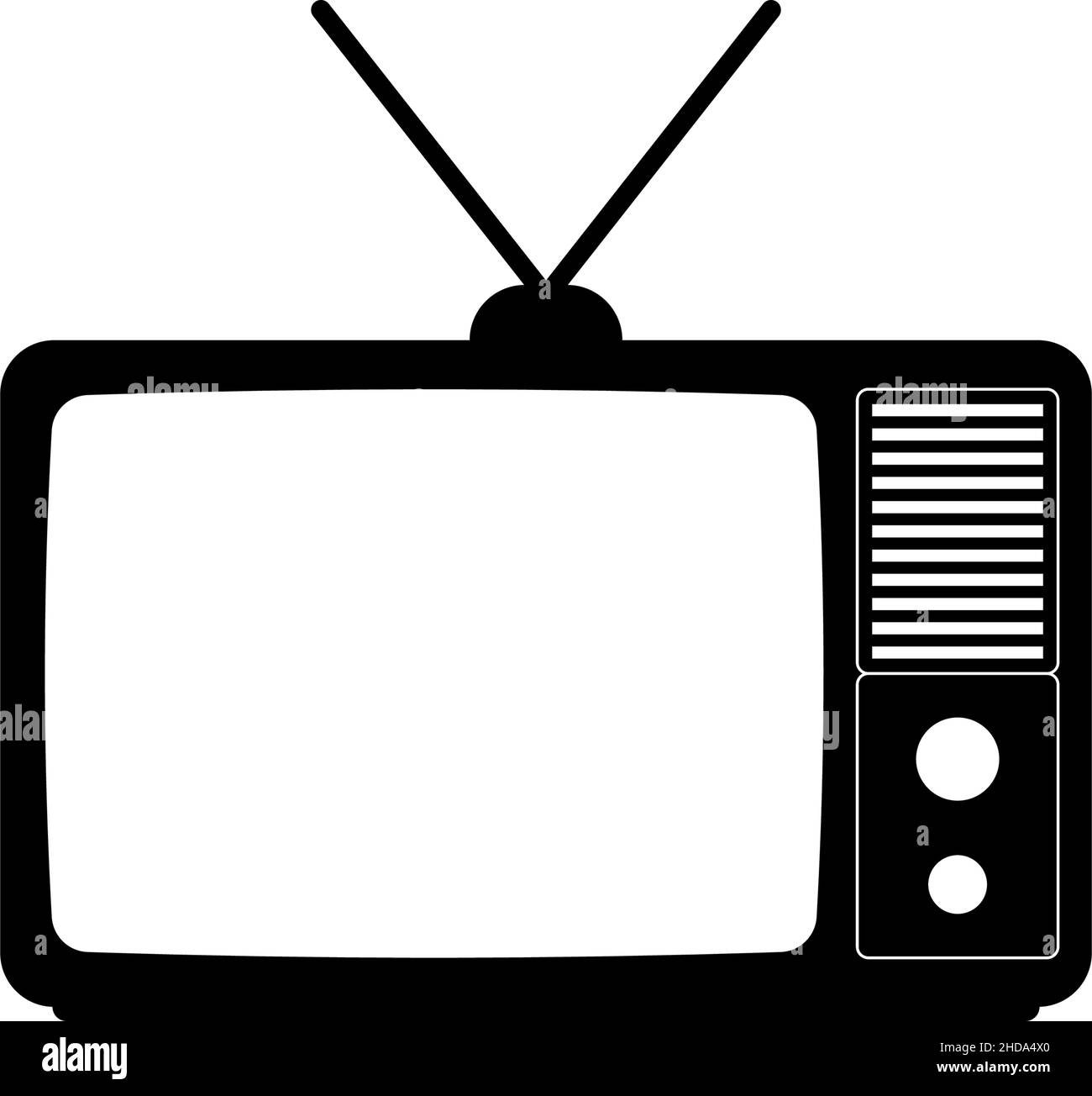 Old TV icon design template vector isolated Stock Vector