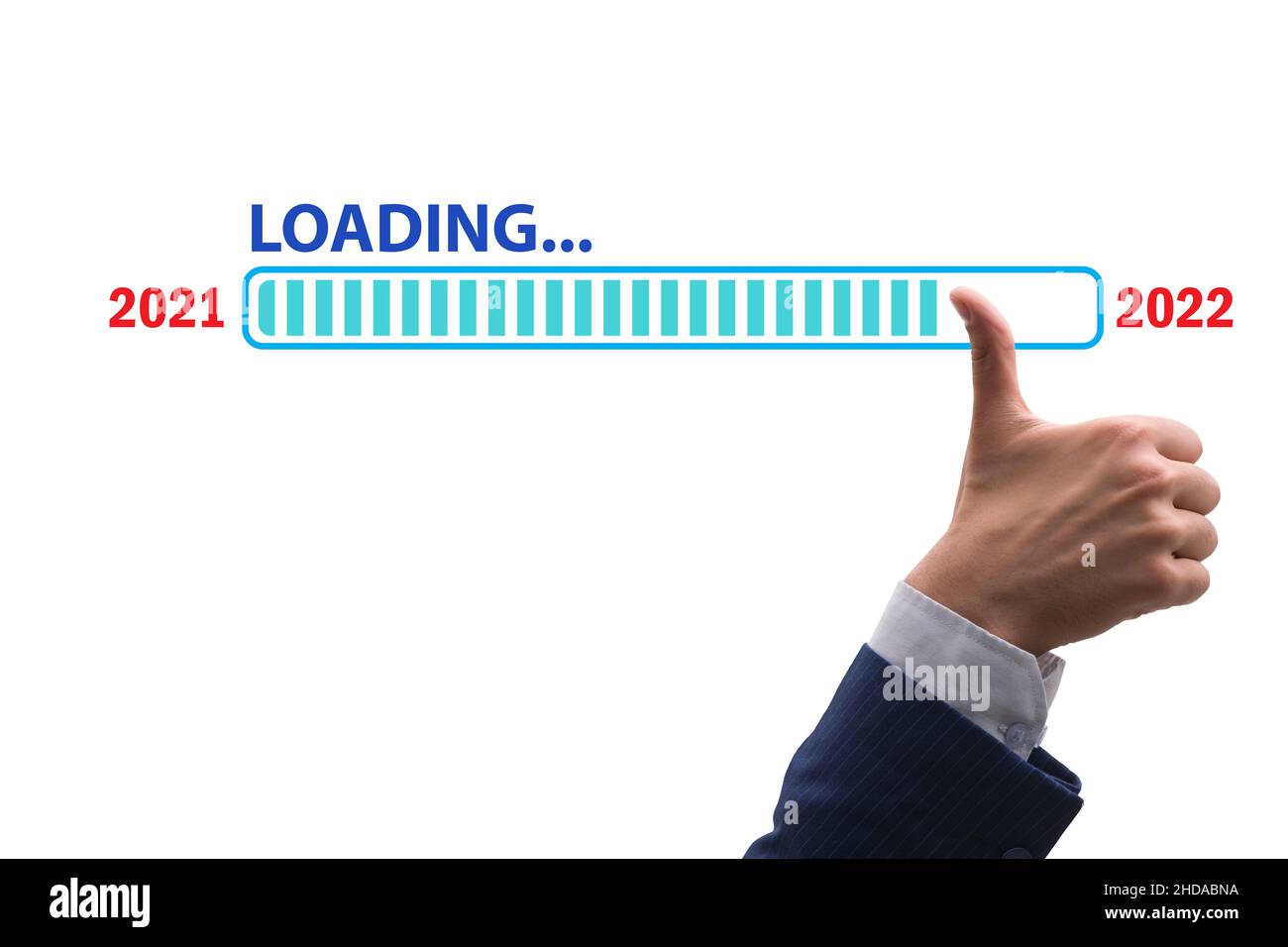 Concept of transitioning from the year 2021 to 2022 Stock Photo - Alamy