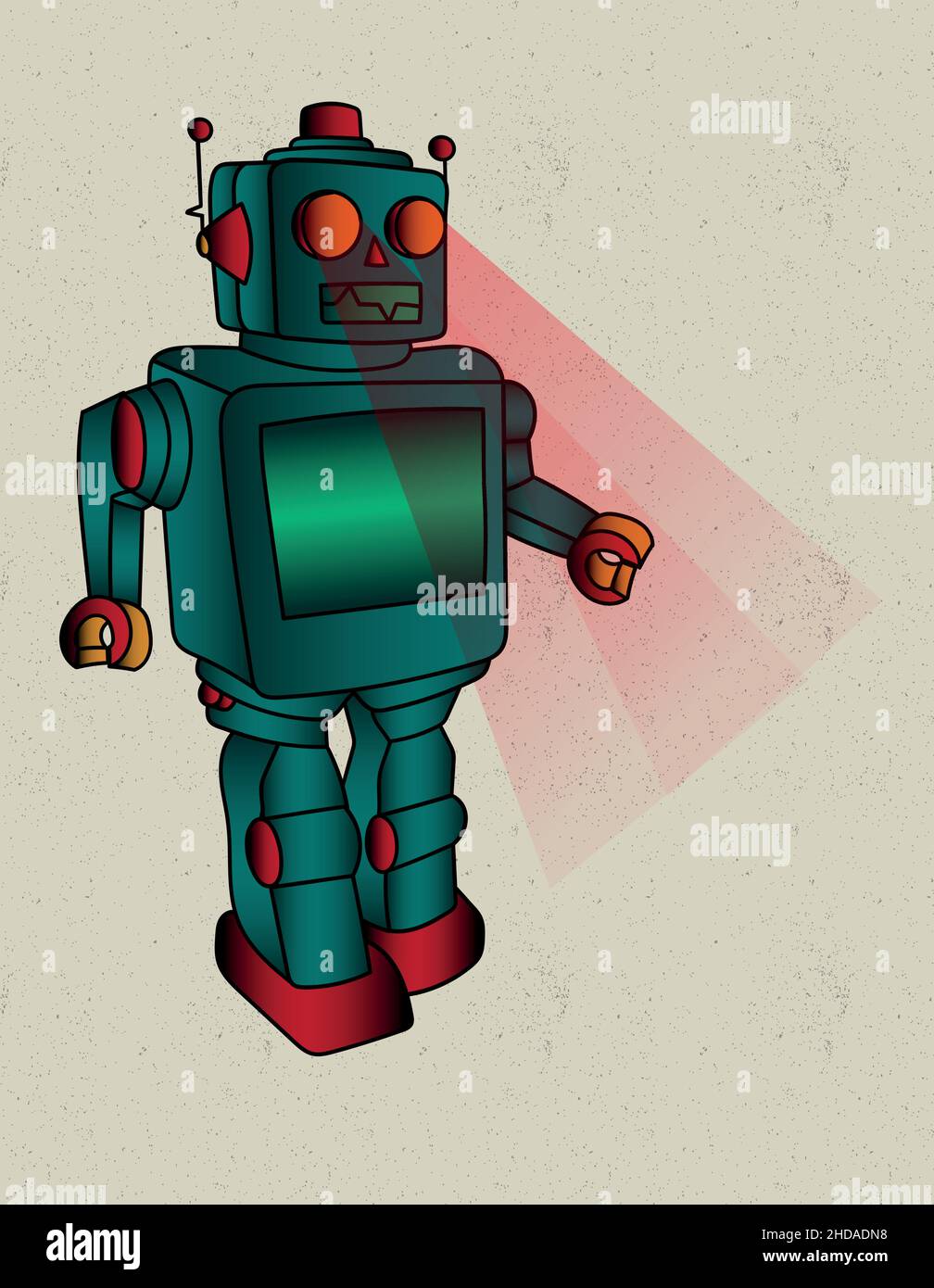 Cartoon old robot hi-res stock photography and images - Alamy