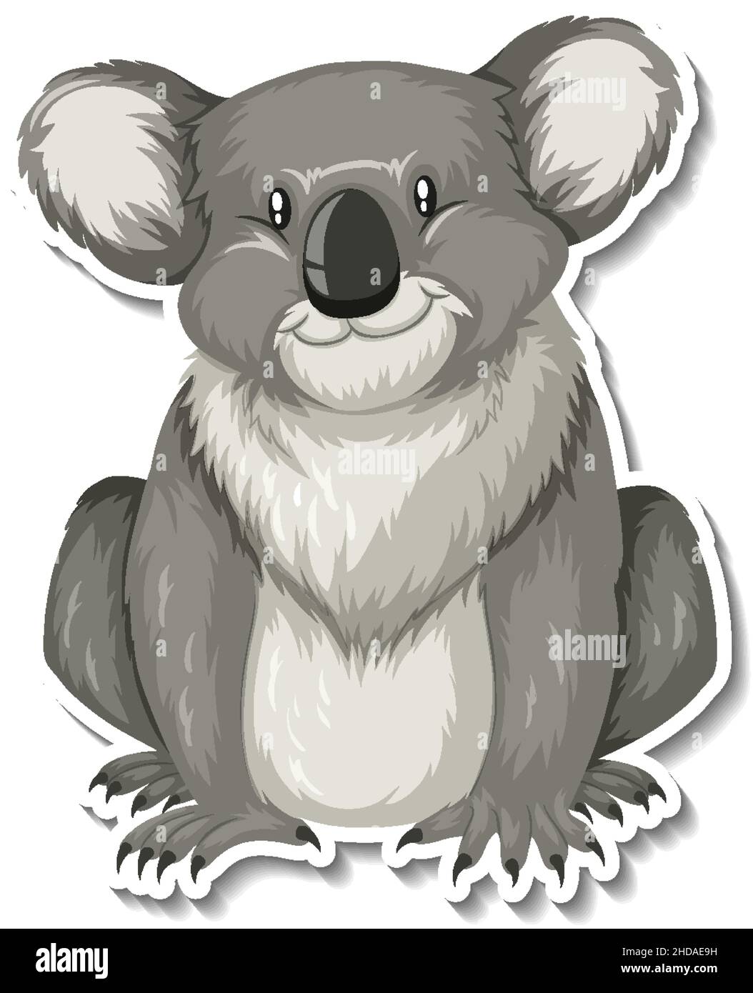 Koala animal cartoon sticker illustration Stock Vector Image & Art - Alamy