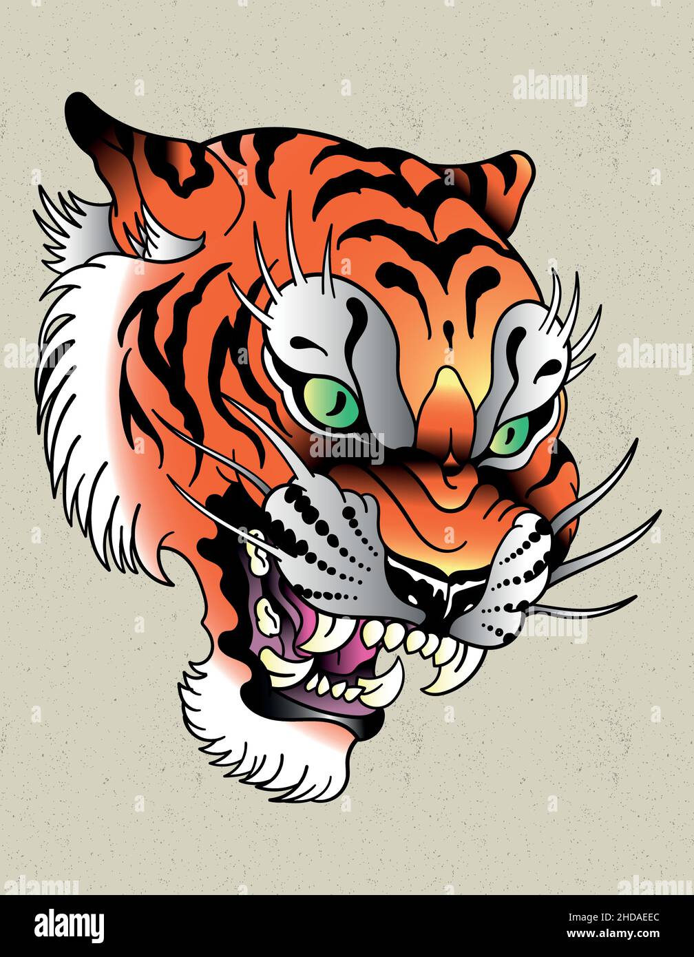 21+ Traditional Tiger Tattoo Ideas Designs | PetPress | Traditional tiger  tattoo, Traditional tattoo eye, Tiger tattoo