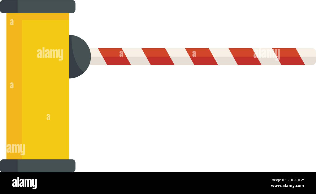 Border barrier icon. Flat illustration of Border barrier vector icon ...