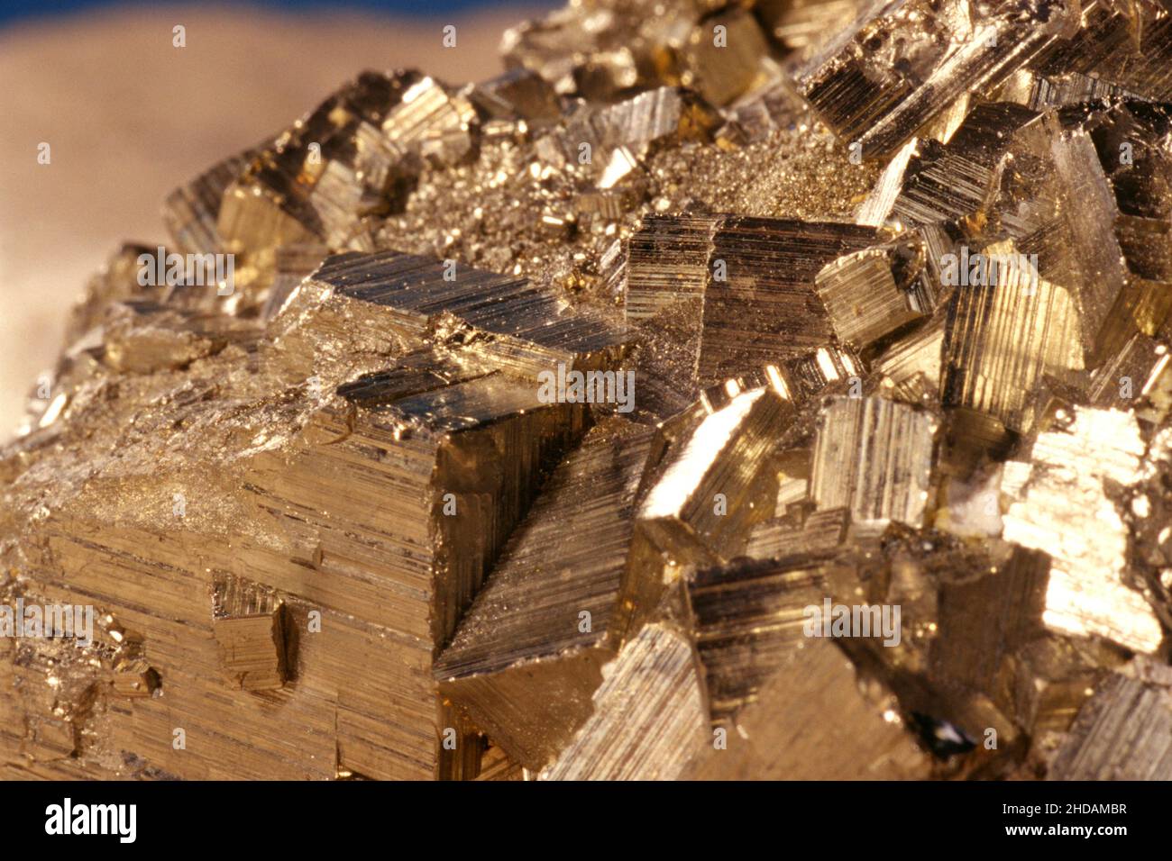 Mineral ,Sulfide, Katzengold, Mineral, Mineralien, Halbedelstein, Südafrika, Stock Photo