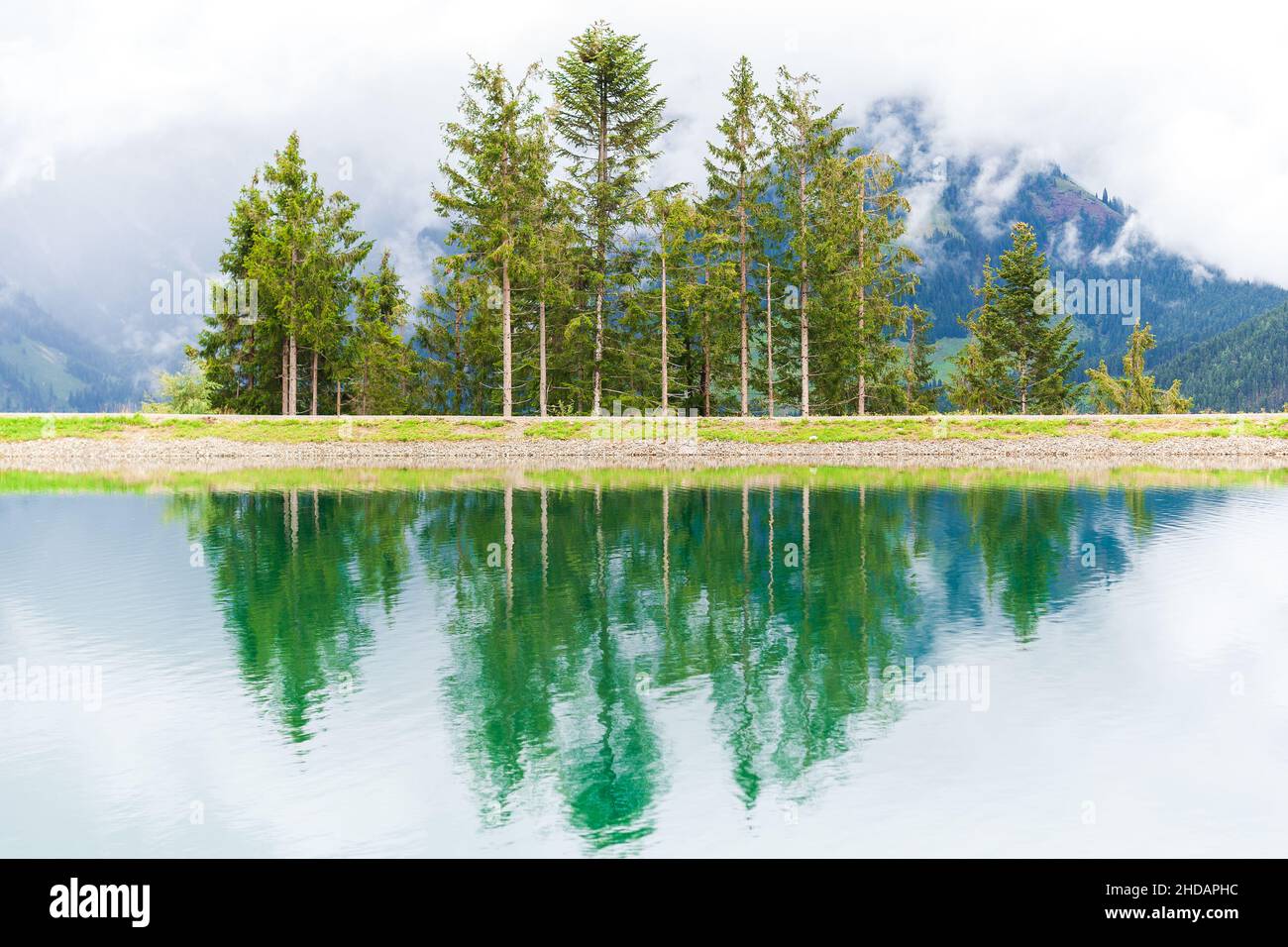 Beautiful landscape trees reflected hi-res stock photography and images ...