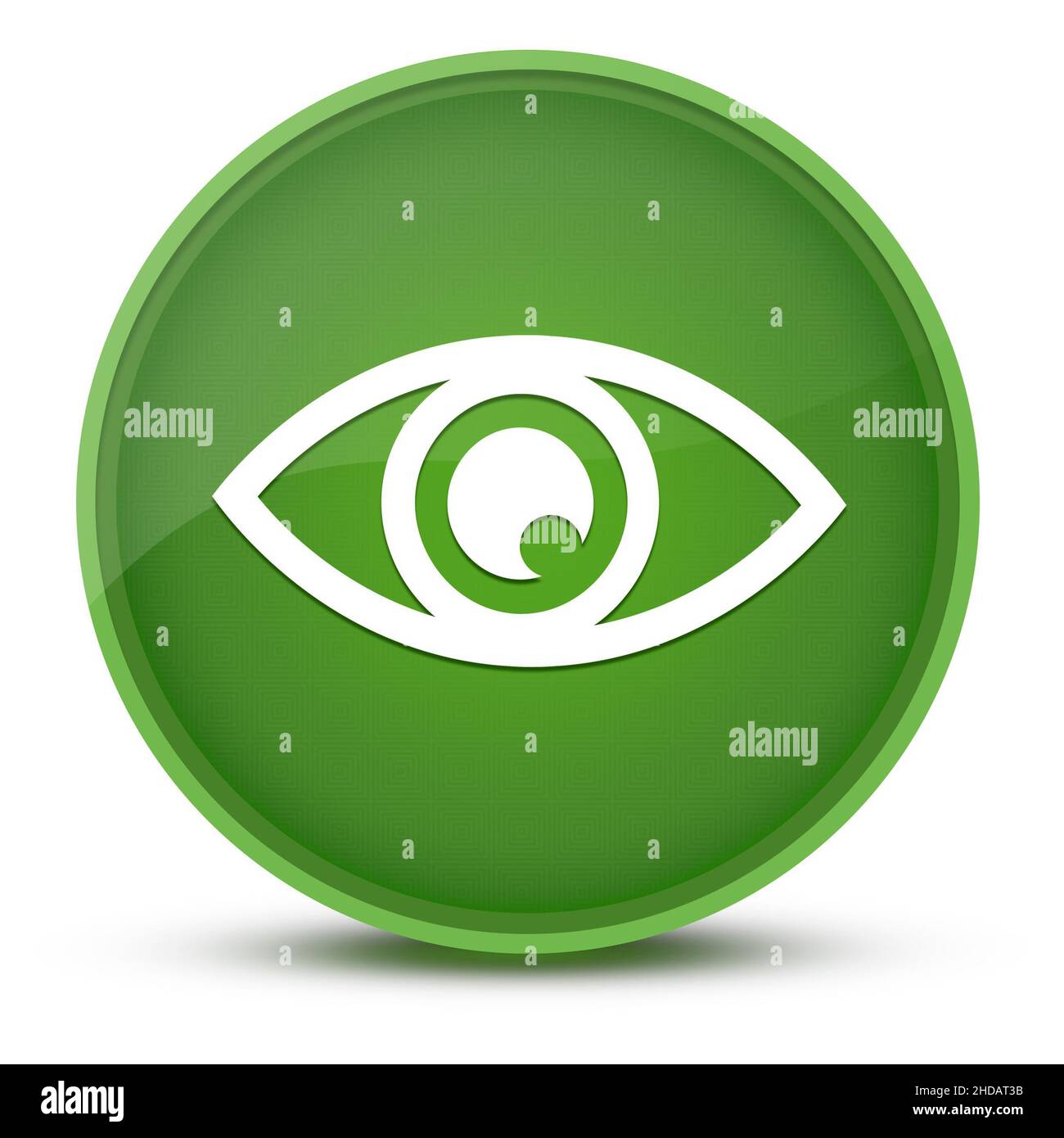 Buton Rounded Eyes Eye luxurious glossy green round button abstract illustration Stock ...