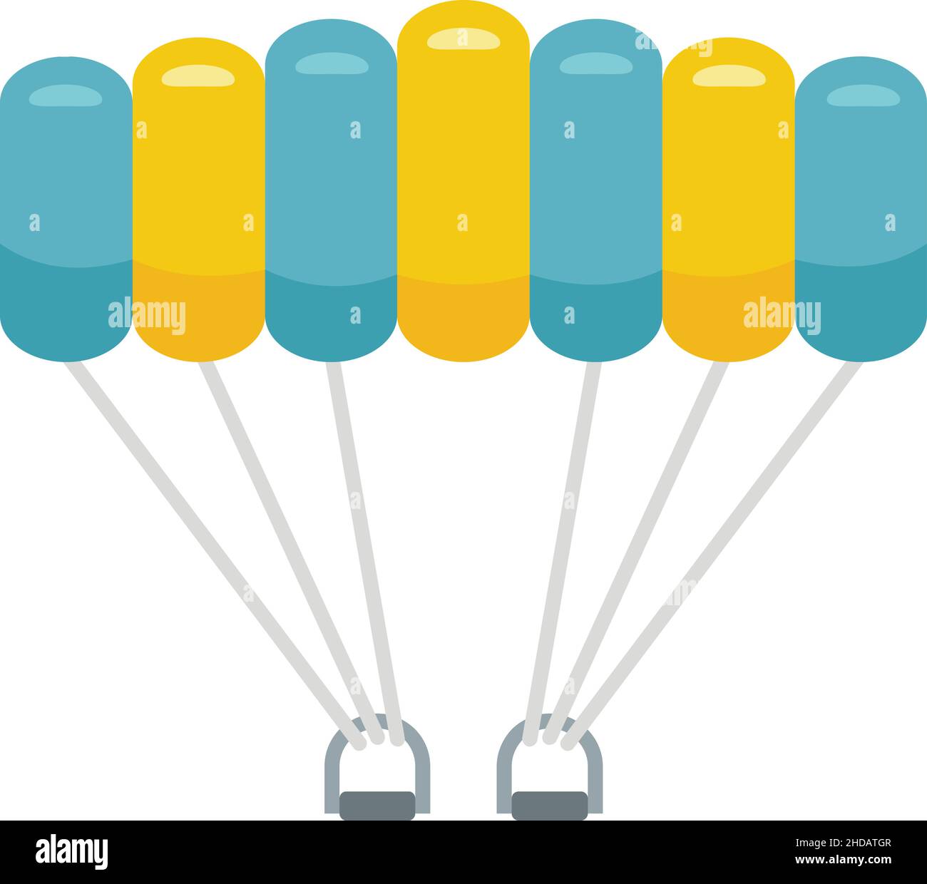 Air parachuting icon. Flat illustration of Air parachuting vector icon ...