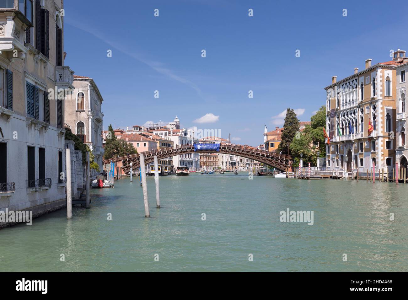 Ponte della Accademia, Accademia bridge, Venice, Italy Stock Photo