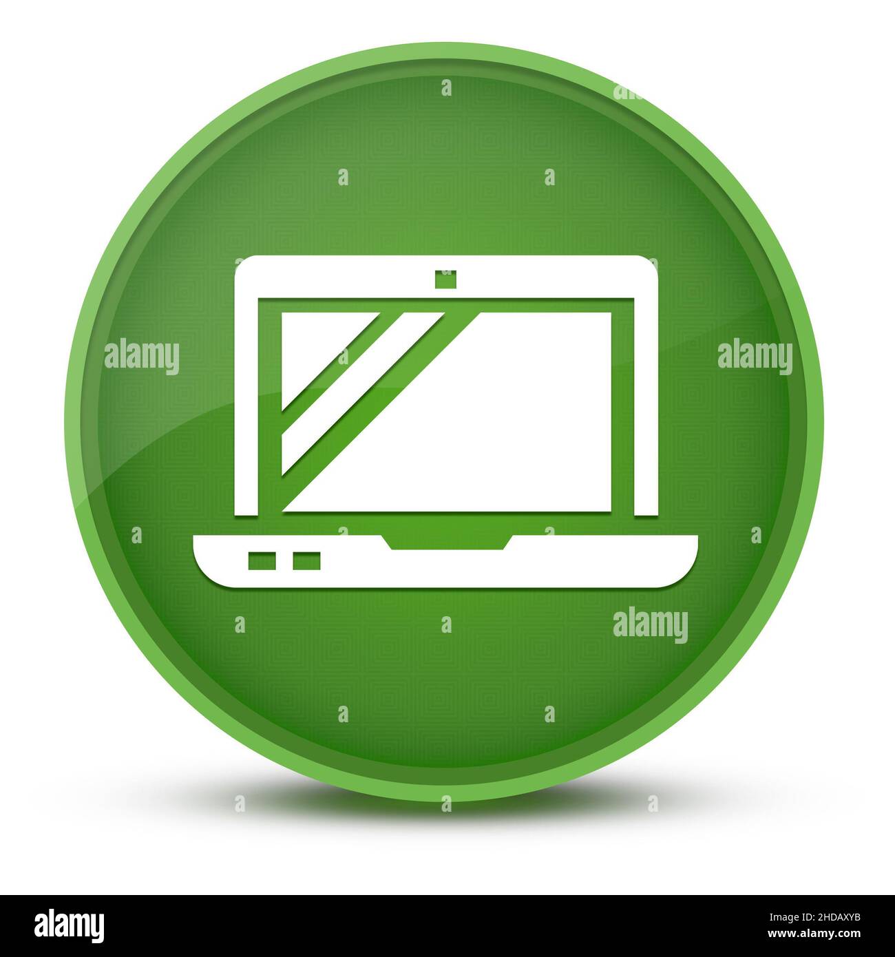 Technical skill luxurious glossy green round button abstract illustration Stock Photo