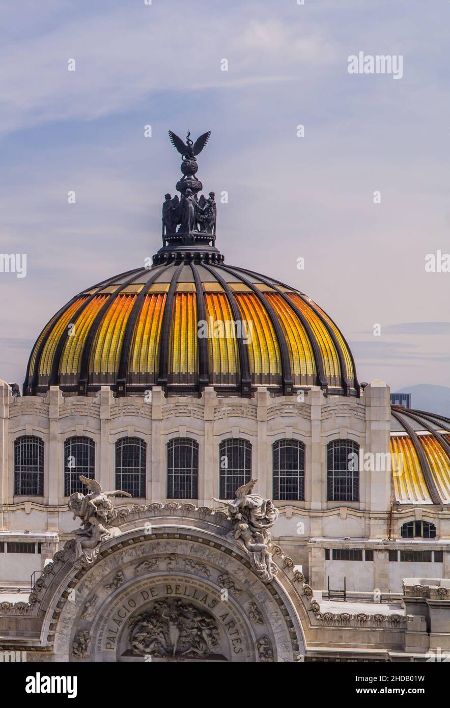 Aerial View Of The Roof Dome Of The Palacio De Bellas Artes Fine Arts aerial-view-of-the-roof-dome-of-the-palacio-de-bellas-artes-fine-arts