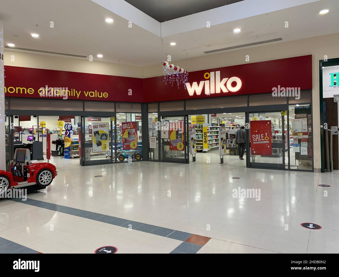 Wilko store at Weston Favell shopping centre Northampton UK and child's