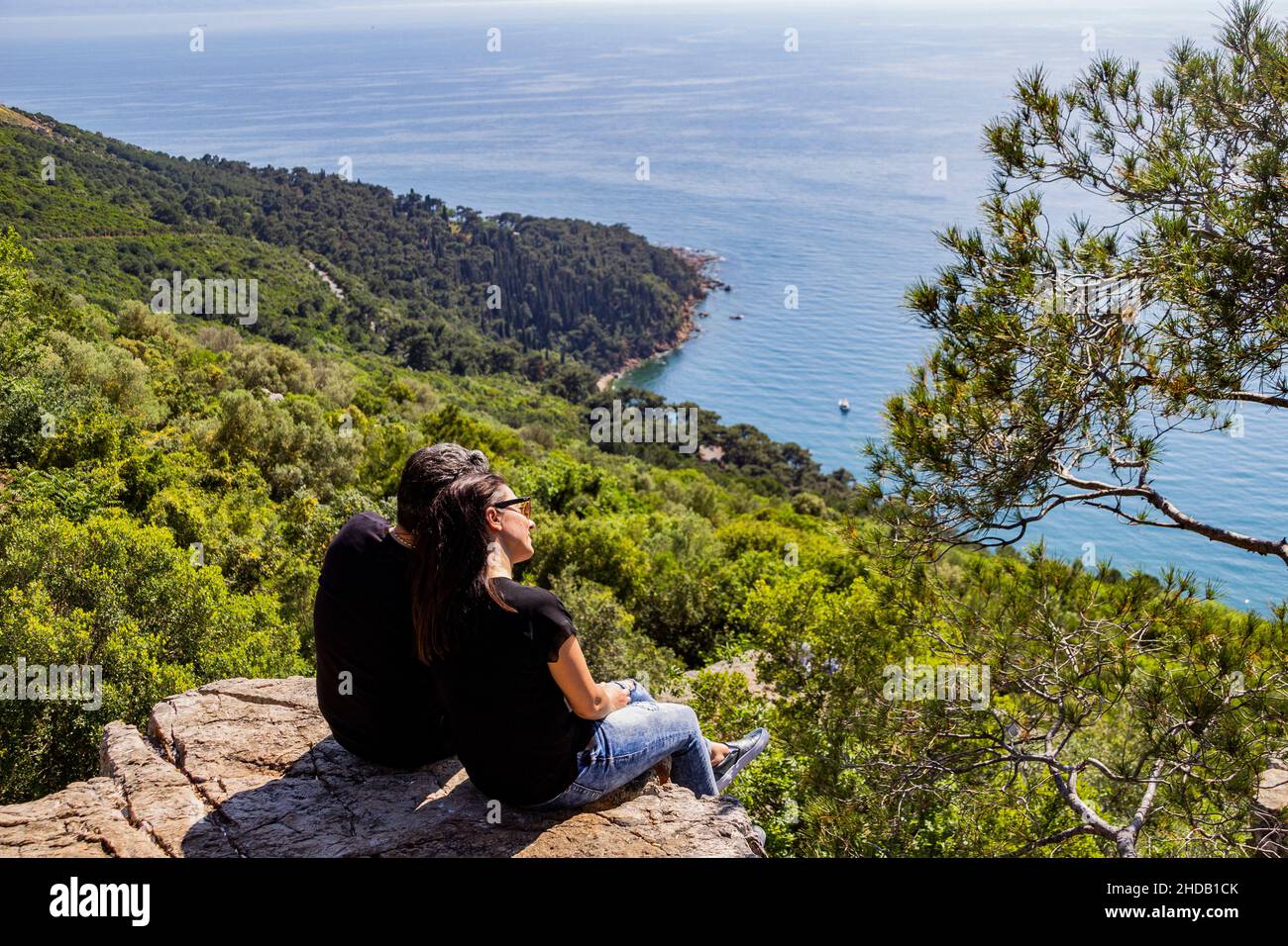 couple spending time together in istanbul Stock Photo