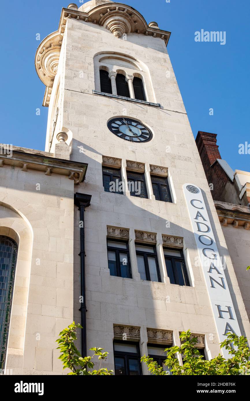 Cadogan Hall, a concert venue in Sloane Terrace, Chelsea, London; building designed by Robert Fellowes Chisholm in 1907. Grade II listed Stock Photo