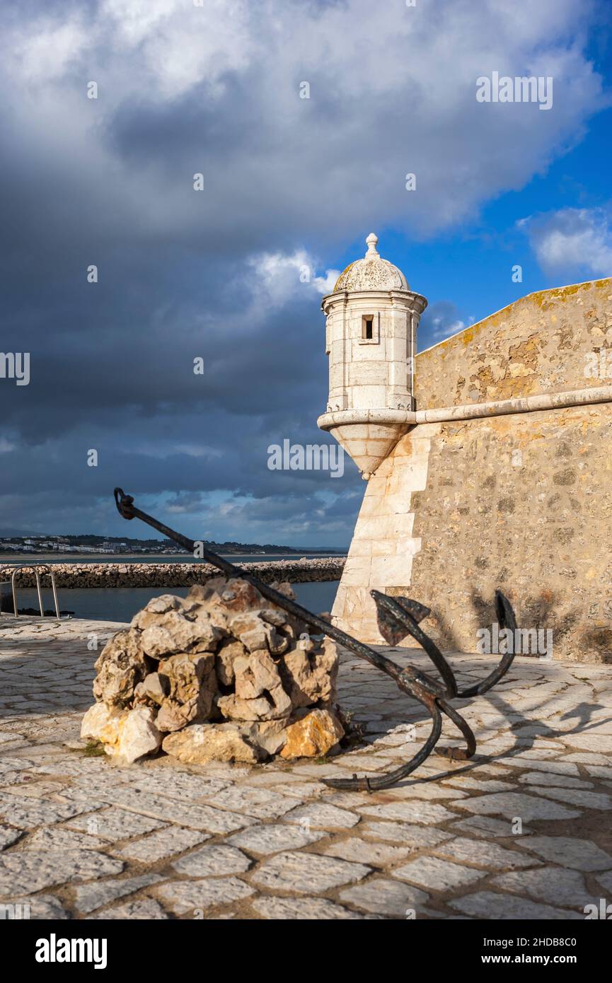Historical fortress 'Forte da Ponta da Bandeira', Lagos, Algarve, Portugal, Europe Stock Photo