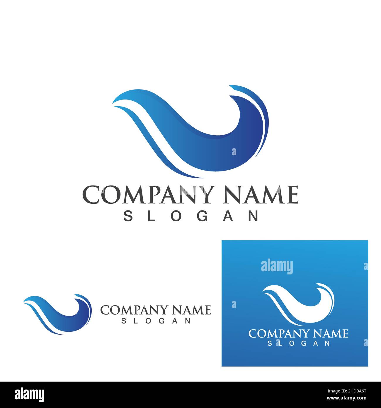 Water wave icon vector illustration design logo Stock Vector Image ...