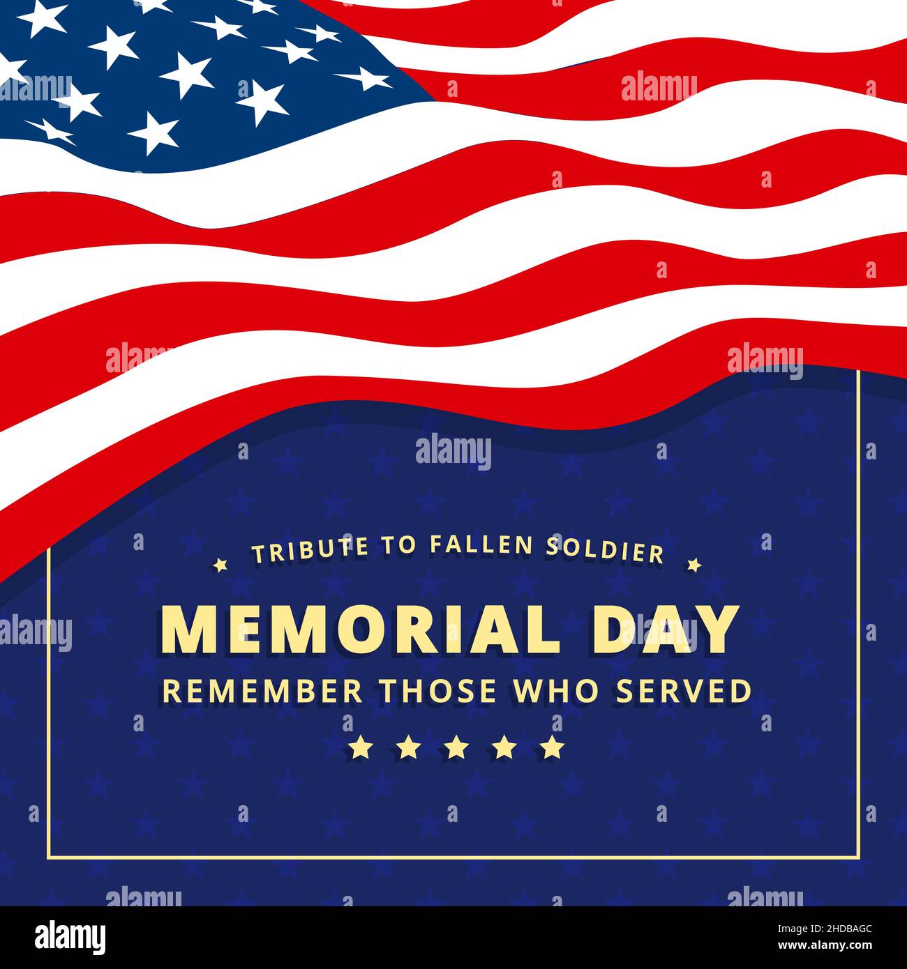 Memorial Day USA. Remember and Honor. Federal holiday in the United States Stock Vector Image