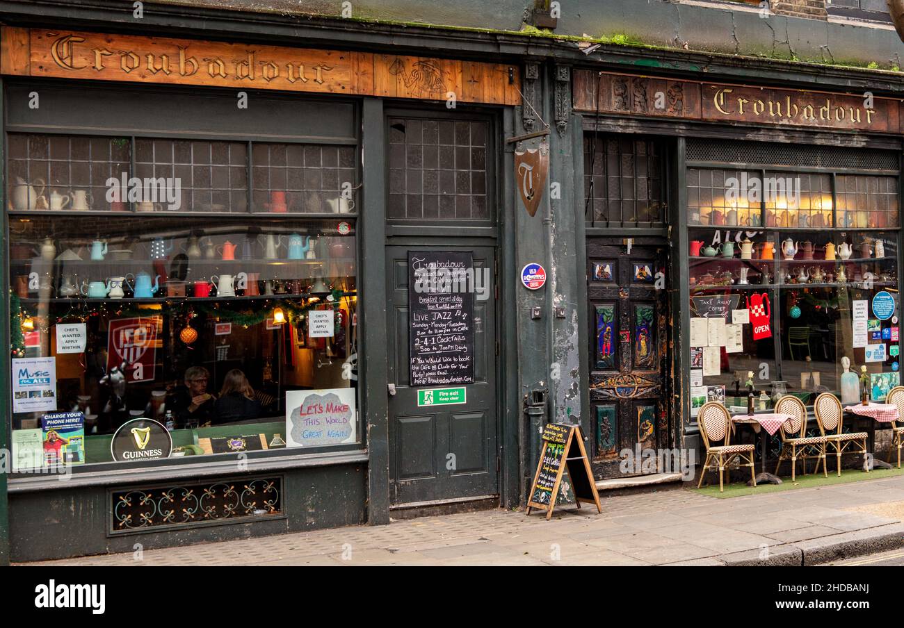 Troubadour cafe in old brompton road hires stock photography and