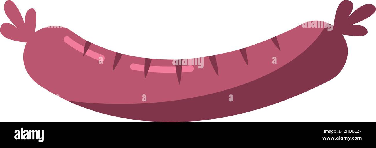 bbq sausage food delicious icon Stock Vector Image & Art Alamy