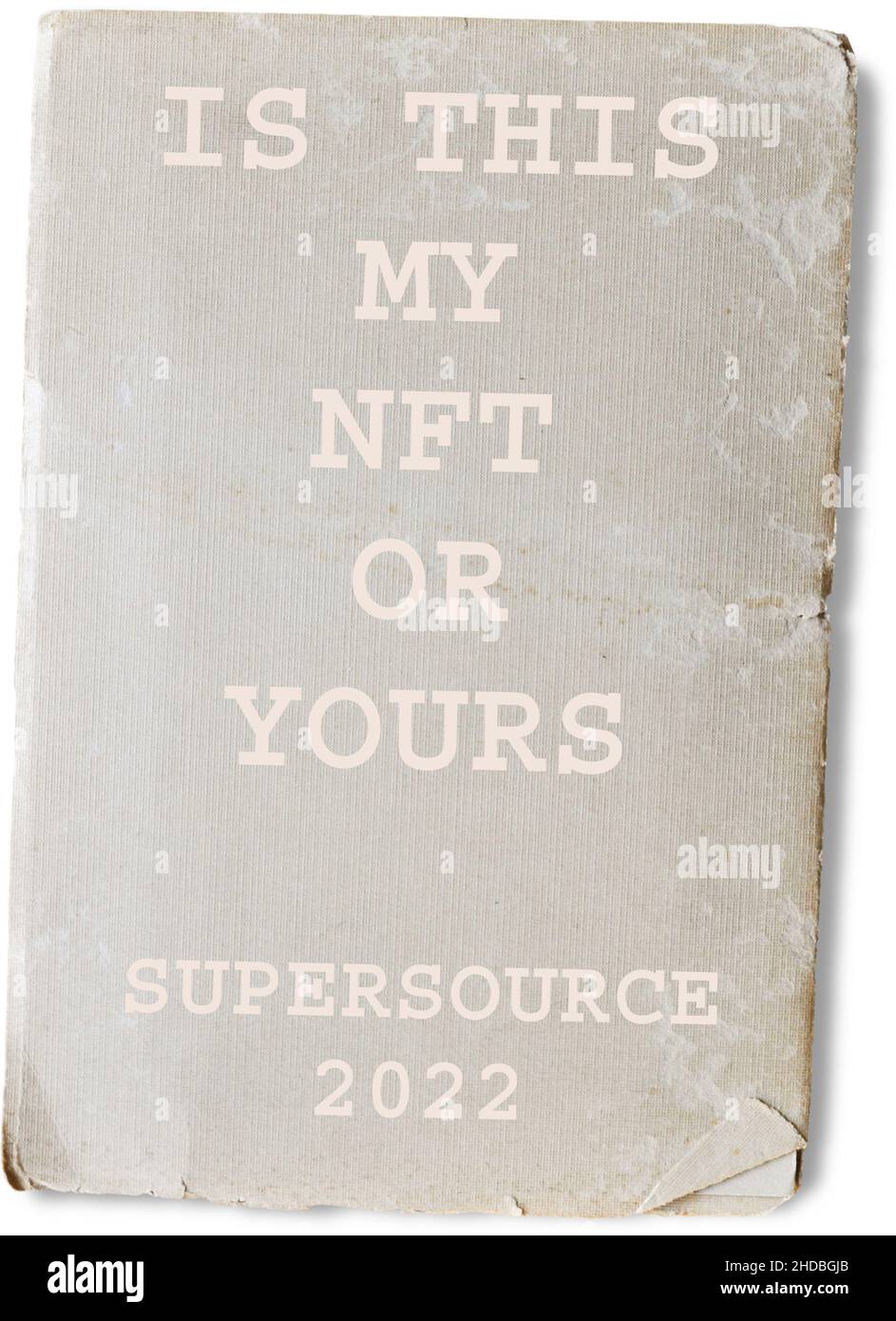 NFT Blockchain Fungible Token Art Supersource Book Stock Photo