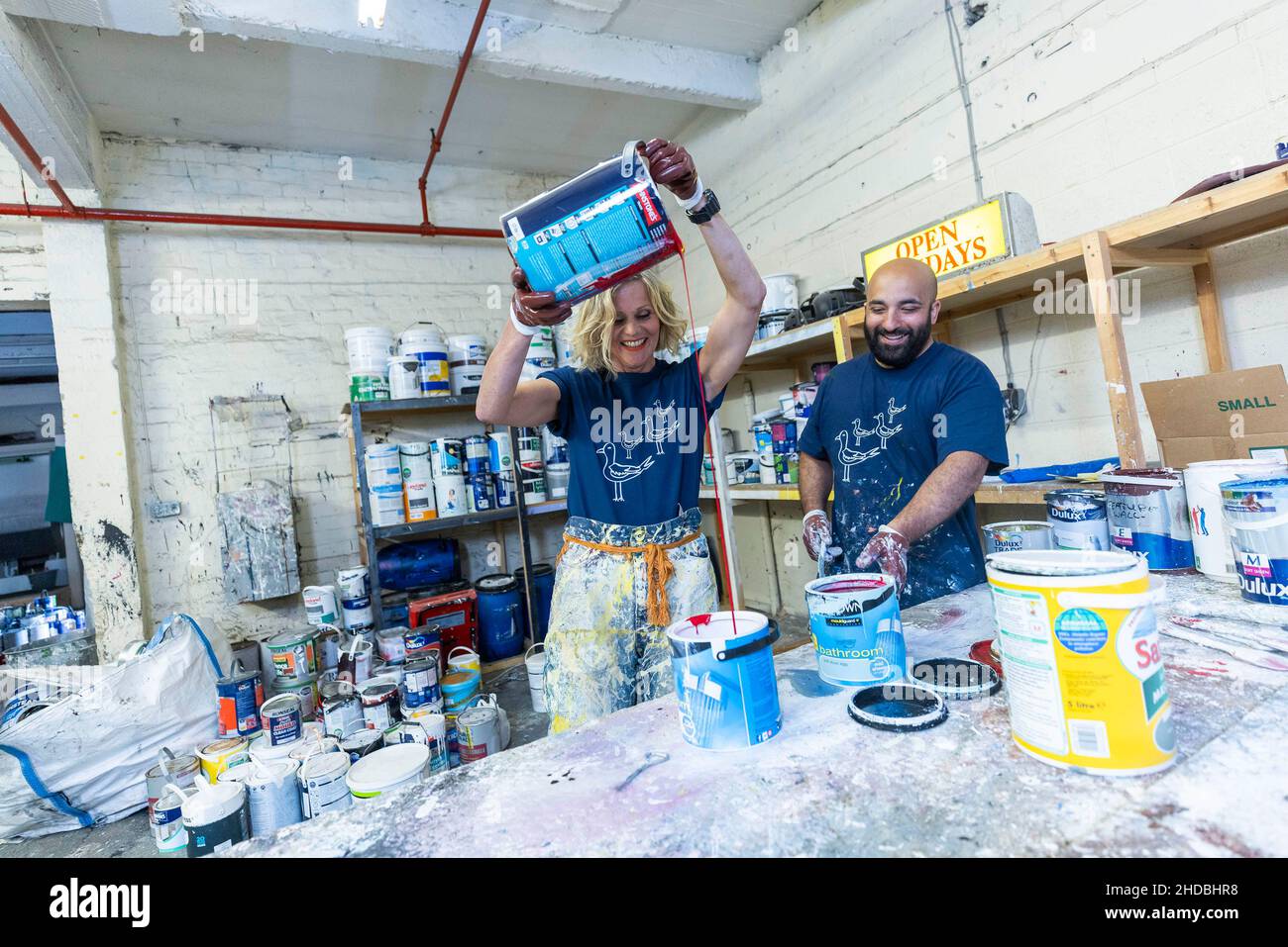 EDITORIAL USE ONLY (Left to right) Linda Barker with Ruksar Ajmal