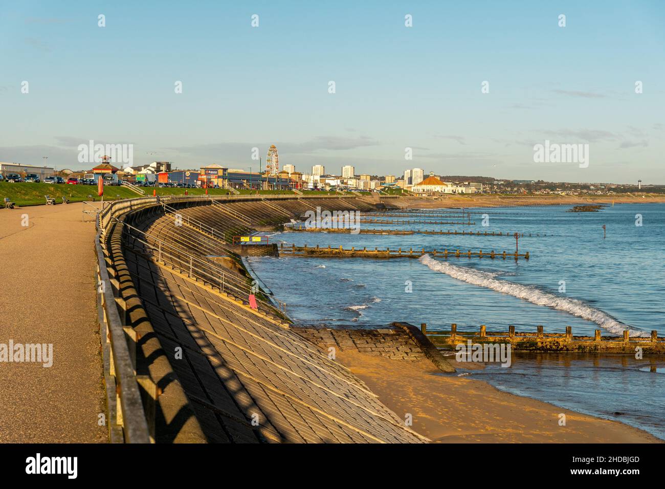 Aberdeen, Scotland, UK, November 17th, 2021, Aberdeen beach front at