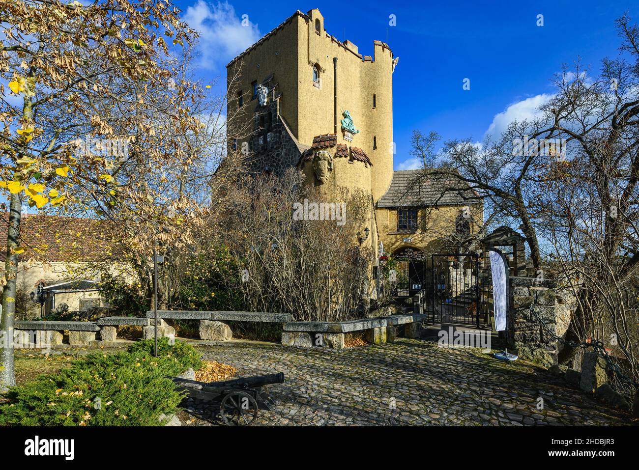 A view of Rosenburg Castle near Ballenstedt in Saxony-Anhalt Stock Photo