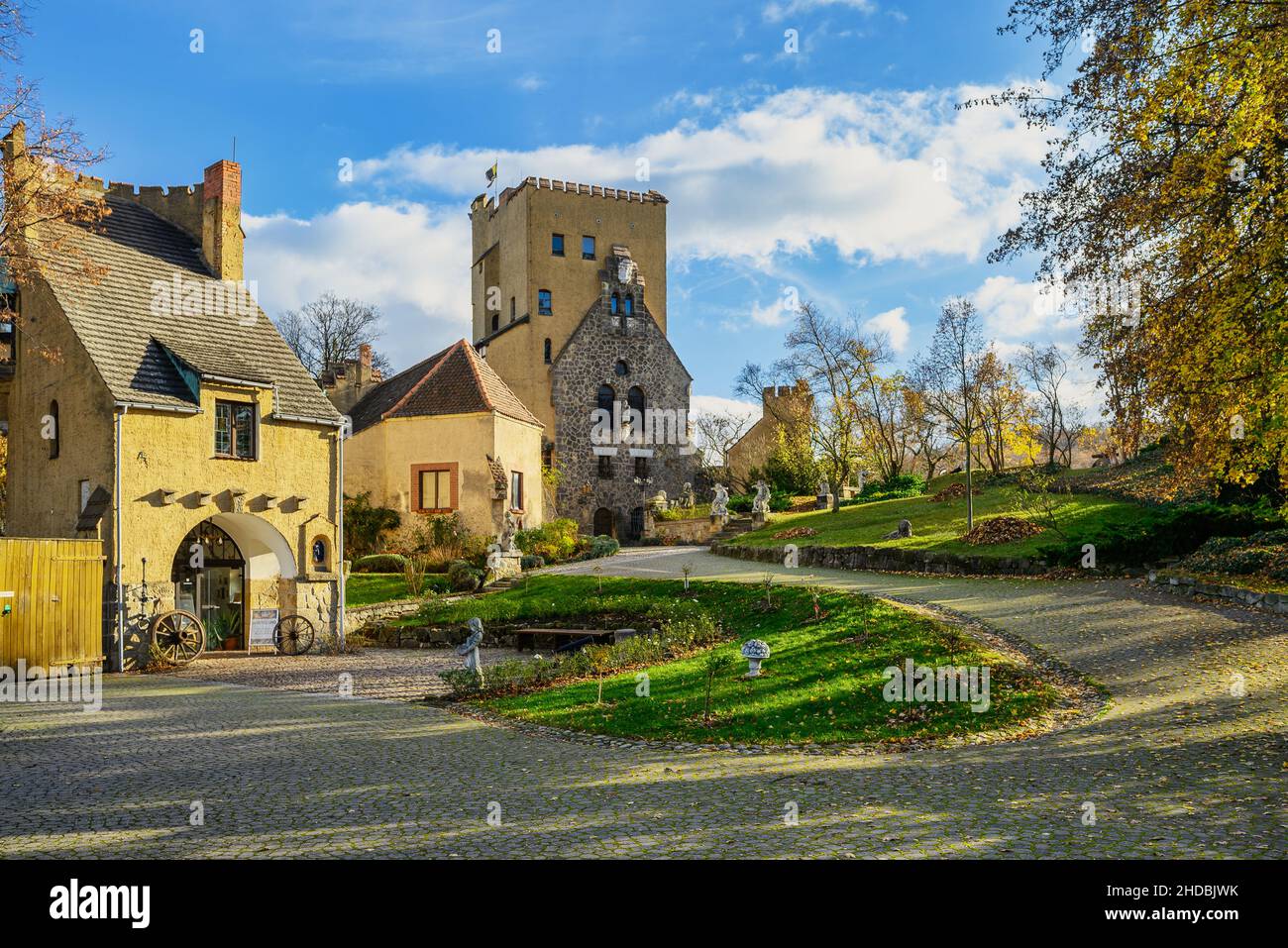 A view of Rosenburg Castle near Ballenstedt in Saxony-Anhalt Stock Photo