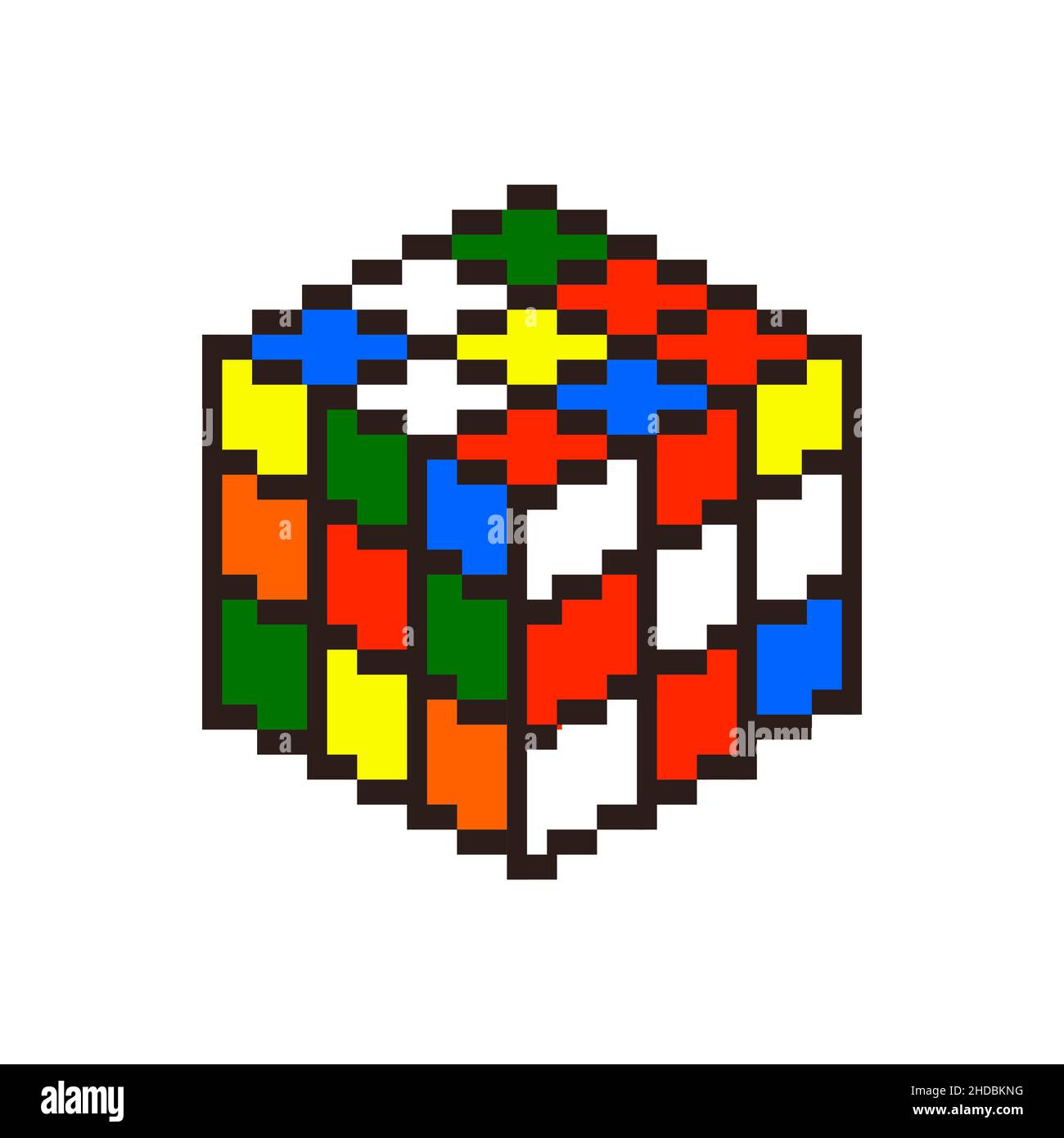 Vector pixel art dice roll isolated cartoon. Red dice pixel art. shirt